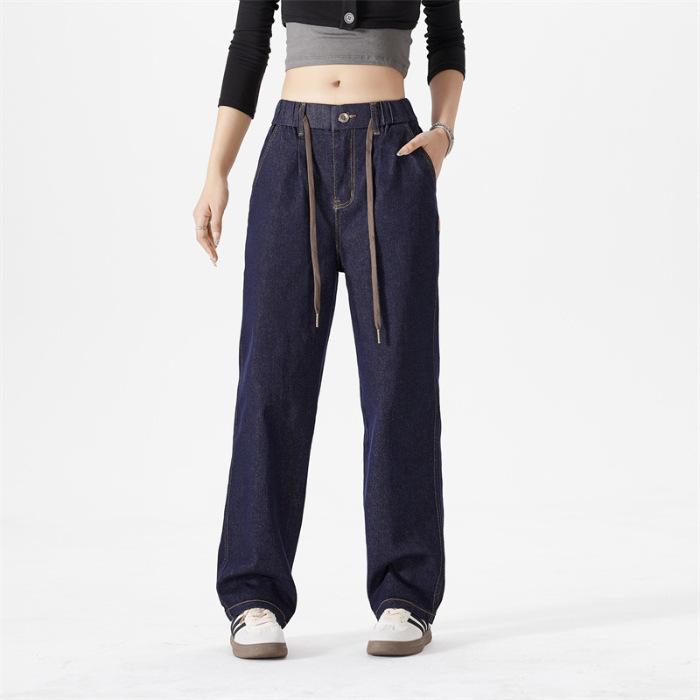 

Свободные прямые джинсы для мужчин на осень и зиму Новые стили для красивых брюк для мужчин Модные красивые брюки 4XL