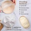 Bread Proofing Basket Set Trimming Knife Round Proofing Basket Egg Beater Dough Scraper Set