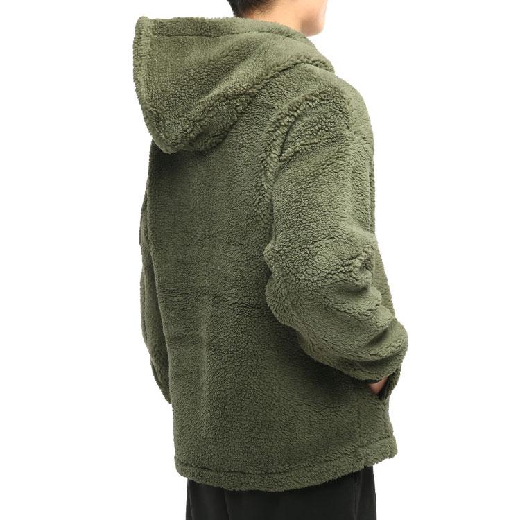 Puma Warm Fleece Sporty Hooded Jacket Men Jackets Green 530271-64