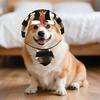 With Tie Cat Dog With Tie Horn Cap Pet Dress Up Pet Headwear Fashion Pet Cosplay Costume  Cat&Dog