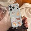 Korean Style Cartoon Puppy Suitable for Apple 17promax Mobile Phone Case Iphone16 Magnetic Bracket 15 Anti-fall 13 Soft Shell