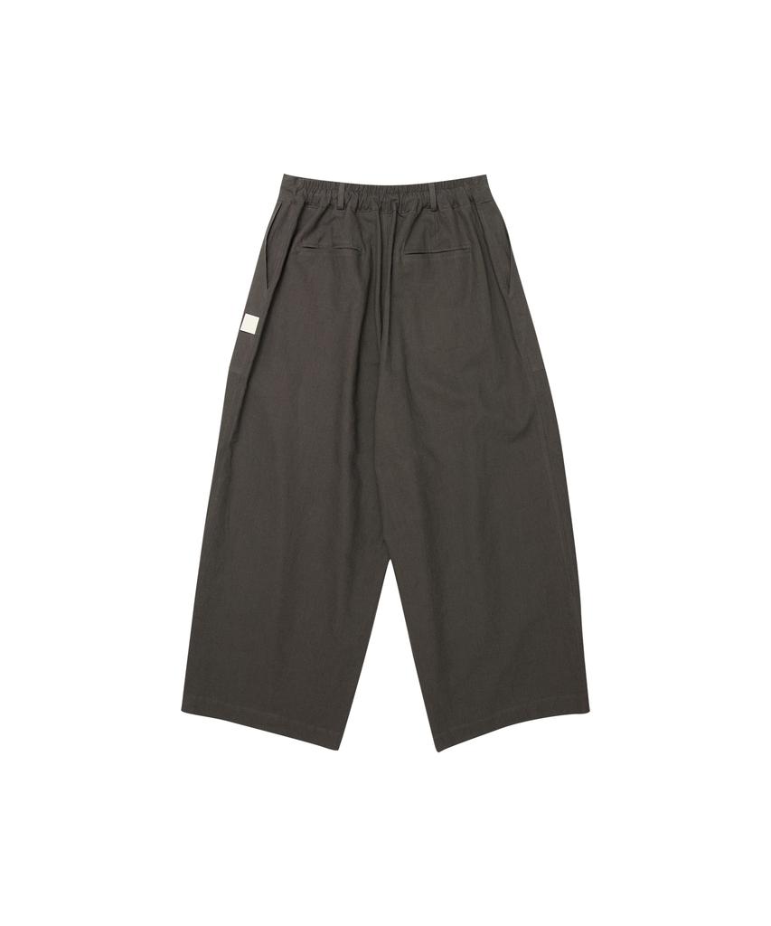 Goteu Linen Balloon Pants - Charcoal