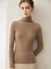 Women's Slim Fit Pure Cashmere High Neck Pullover Sweater - Autumn/Winter Collection