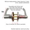 High-Grade Aluminum Alloy Room Door Handle Lock Three-Pole Spherical Knobs Door Lock Bedroom Bathroom Hardware Accessories
