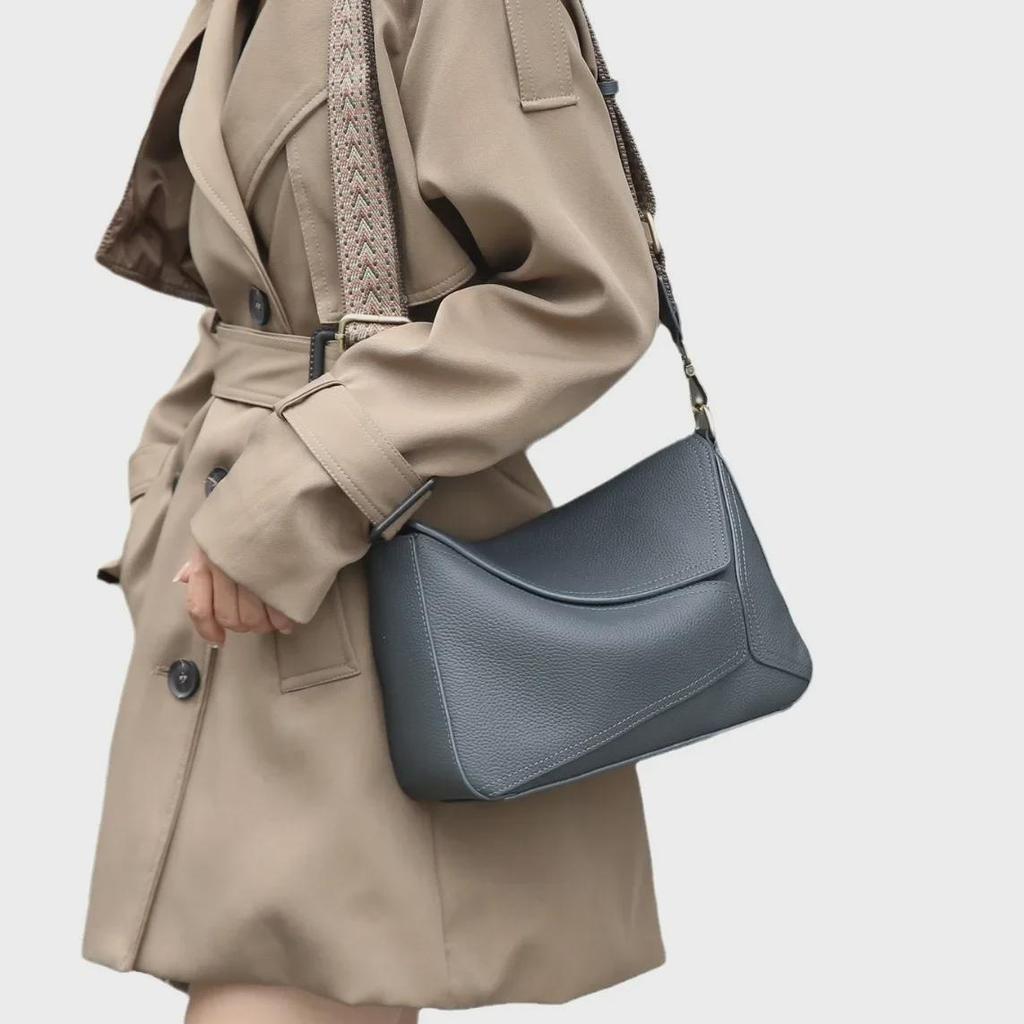 2024 Women's Geometric Leather Shoulder & Messenger Bag