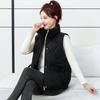 Fashionable and Warm Women's Winter Down Jacket with Stand Collar and Loose Vest