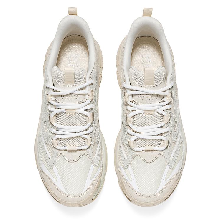 Skechers Moonhiker Comfortable Casual Versatile Low-Top Dad Shoes Women Sneaker Off-White 177594-OFWT