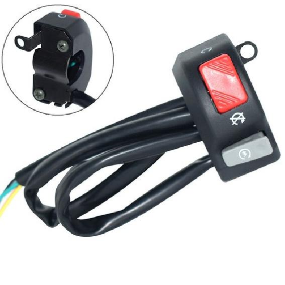 Universal Motorcycle Switch 7/8  Handlebar for Engine Start Stop Kill 12V New