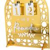 Acrylic Eid Ramadan Advent Calendar 20x15cm Traditional Arab Crafts Desktop Ornament for Family
