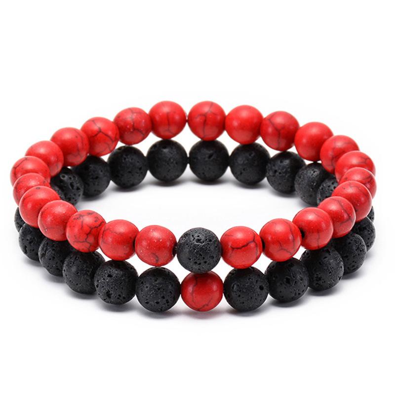JYL TS Bracelet Couple's  Natural Beaded Promotes Affection & Mutual Luck