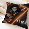 Hot TV Alice In Borderland Pillow Covers Cartoon Sofa Decorative Home Double-sided Printing Short Plush Cute Cushion Cover