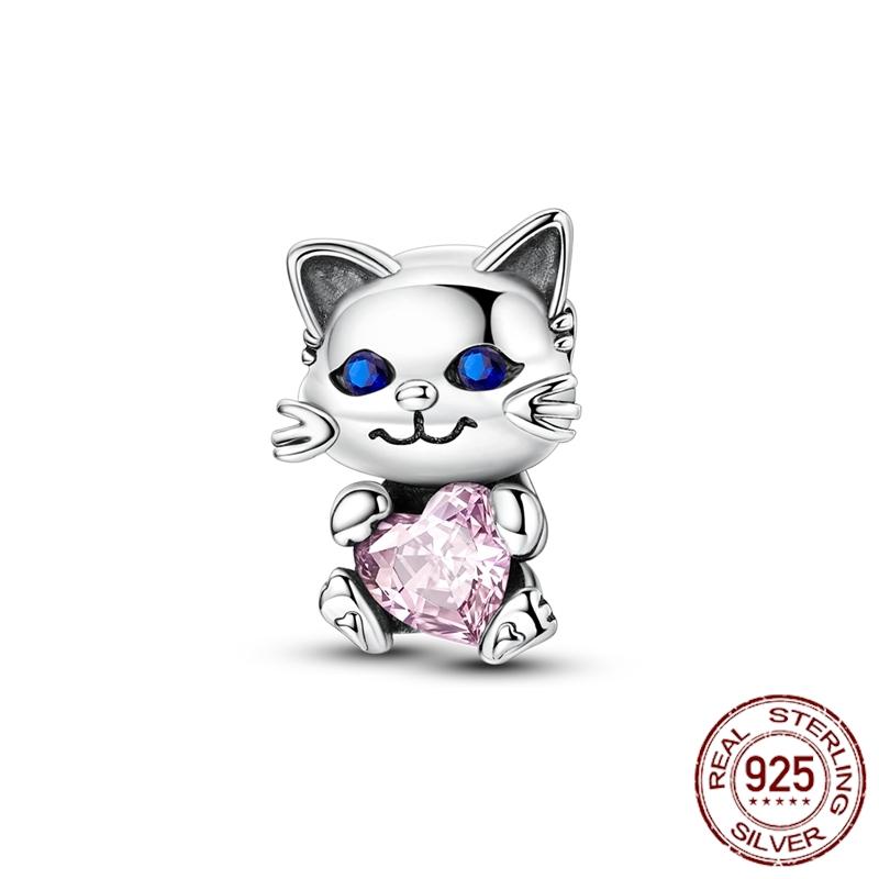 Copper Elephant Gathering Panda Pendant Charms Beads Fitoriginal Bracelet Diy Birthday Jewelry Gifts For Women