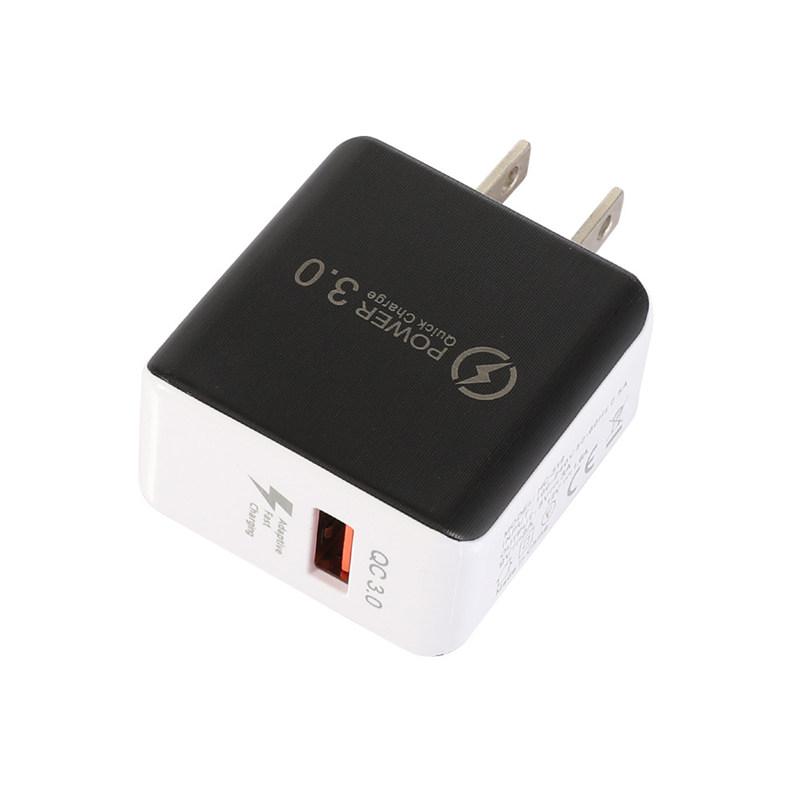 Quick Charge 3.0 5 V 3A Hochgeschwindigkeits-Handyladegerät EU-Stecker USB Schnellladung Tragbarer Adapter Für Samsung Zubehör