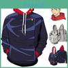 Stilvolle Jujutsu Kaisen Hoodies für Herren mit lebhaftem 3D-Druckdesign
