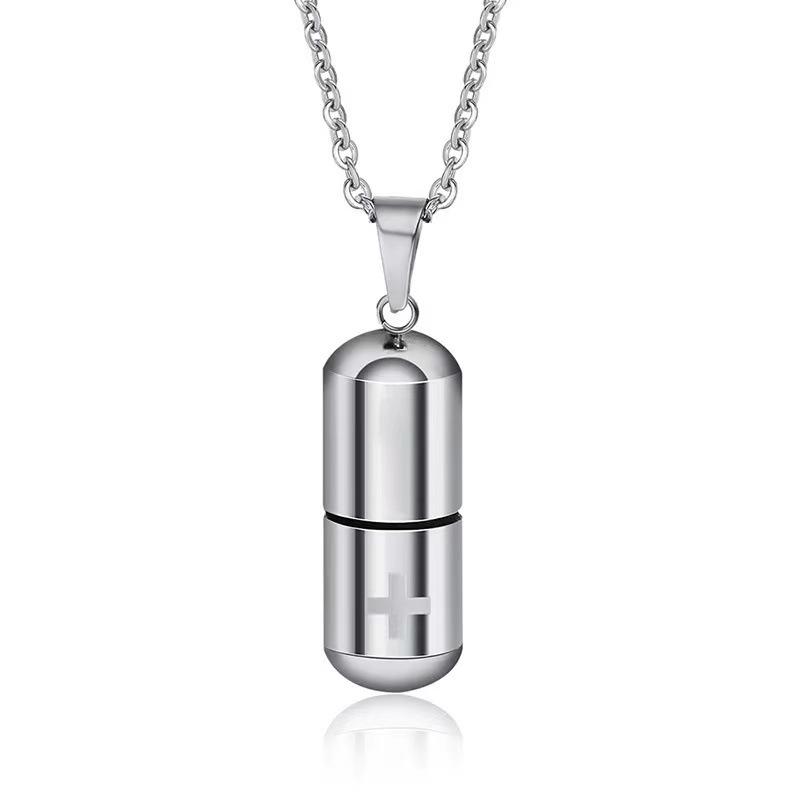 Healing Tie Can Be Opened, Capsule Pill Necklace Ins Hipster Street, Pendant, Accessories 2026