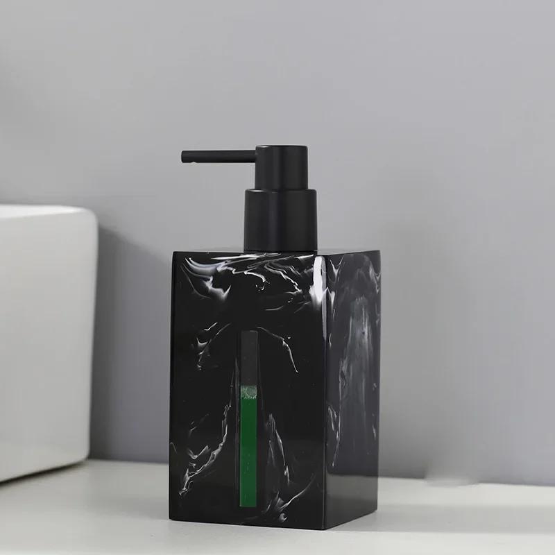 111ml Marble Soap Dispenser Ceramic Bathroom Shower Gel Shampoo Bottle Press Lotion Bottle Bathroom Accessories