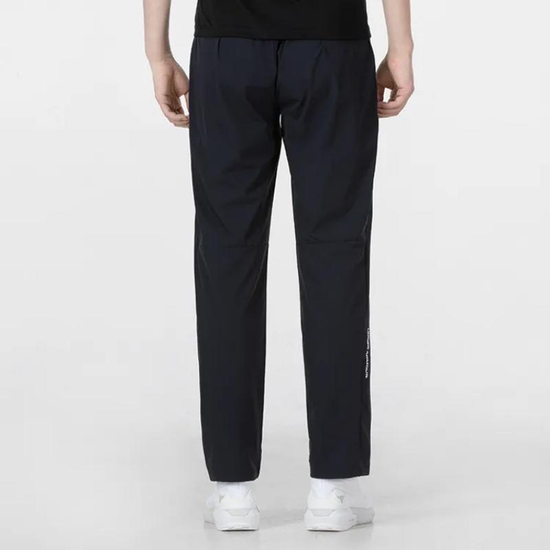 Under Armour Solid Color Stand Collar Zipper Long Sleeve Mid Waist Elastic Pants Casual Sports Suit Men Suit Black 21600409-001+22500706-001