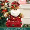 Christmas Candy Bags with Santa Claus Design, Imitation Linen Gift Bags for Holiday Decor