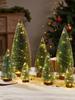 Mini Christmas Tree with Small Ornaments for Table Display
