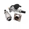 PLS24 WS24 Circular Metal Aviation Socket Plug Wire Female Male Connector M24 Threaded Coupling Panel 6/10/12/19 Pin
