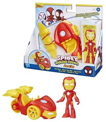 Marvel Spidey F6776 F7458 Iron Man Vehicle