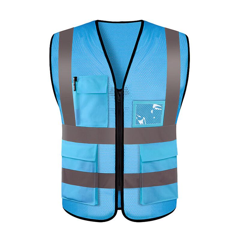 AIWEISHA Breathable Multi-Pocket Reflective Mesh Vest