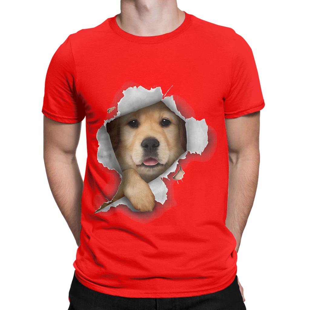 Golden Retriever Dog Graphic 100 Cotton TShirt Gloden Retirever Tees Tops For Unisex