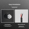 1pair Motorcycle LED Devil’s Eye Rear Taillight Decorative Light Classic Anime Eye License Plate Lamp Red Blue Strobe Indicator