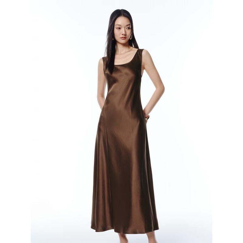 PEACEBIRD Women's French Style Acetate Camisole Maxi Dress