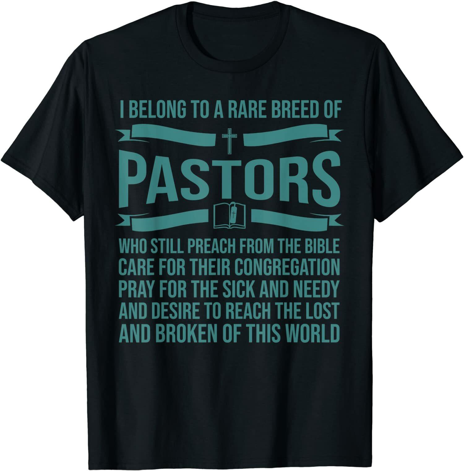 NEW LIMITED Funny Pastor Appreciation Gift Christian Men Women Tee T-Shirt S-4XL S