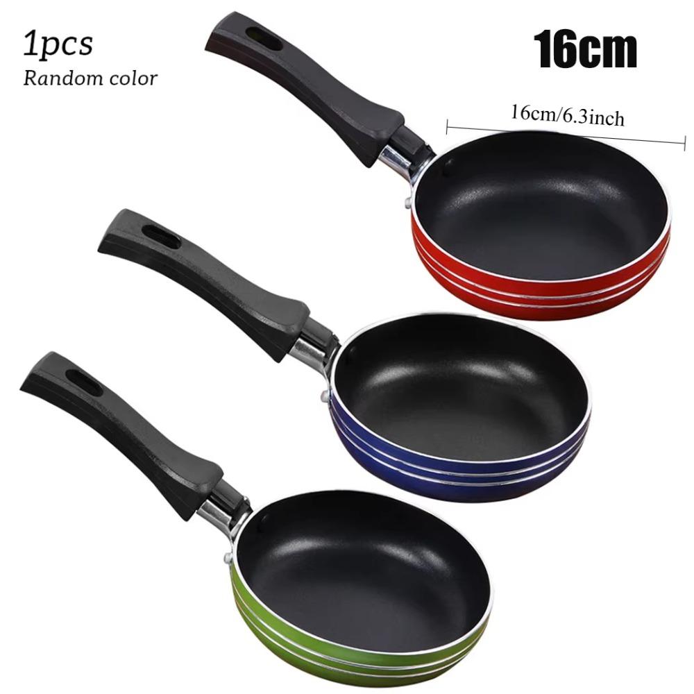 16cm Non Stick Frying Pan Mini Frying Pan Suitable for Fried Eggs Pancakes and Omelets Easy To Clean Random Colors 1 Piece