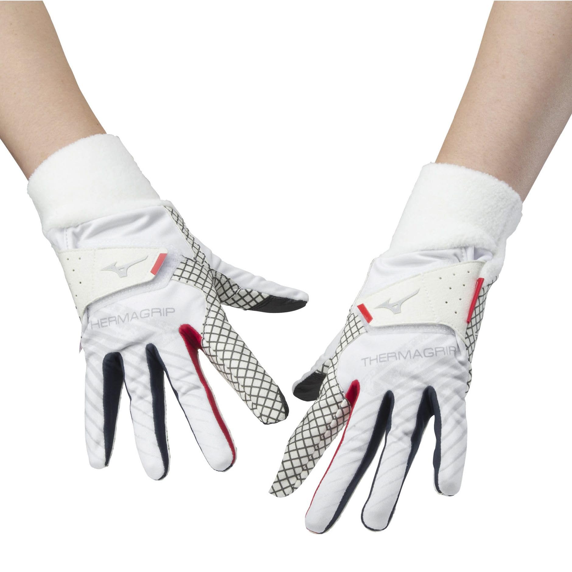 

MIZUNO ThermaGrip Golf 2023 Breath Thermo Touchscreen WM 5MJWB352 Gloves, Model, Women s, Ambidextrous, Moisture-Wicking, Compatible, White, белый