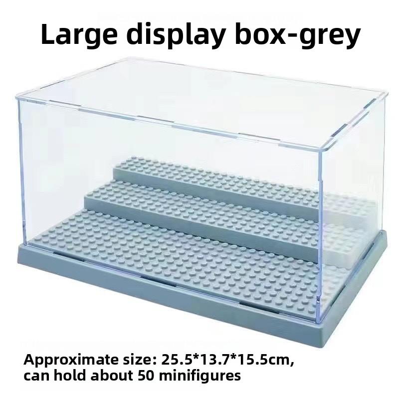 Works With featuring Lego detachable step transparent acrylic dust-proof ornaments transparent cover display storage box joytoy