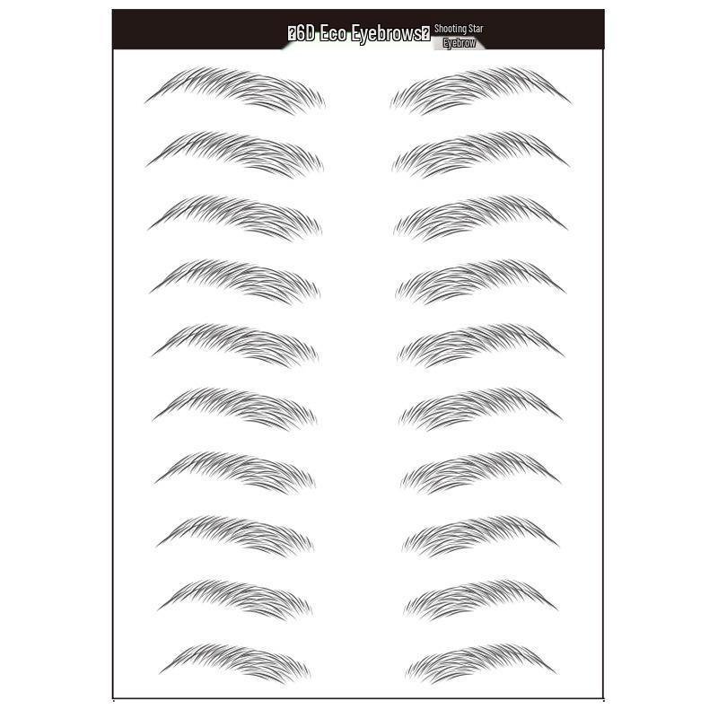 

Zhengxiang 2025 Waterproof 6D Eyebrow Stickers - Realistic, Easy Makeup for a European, American, and Korean Style.