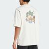 Adidas Sportovní oblečení Kódy Doodle Camp Pohodlné Měkké Pletené Crew Neck Ležérní Sportovní Tričko s Krátkým Rukávem Pánská Trička Off-White JJ3971