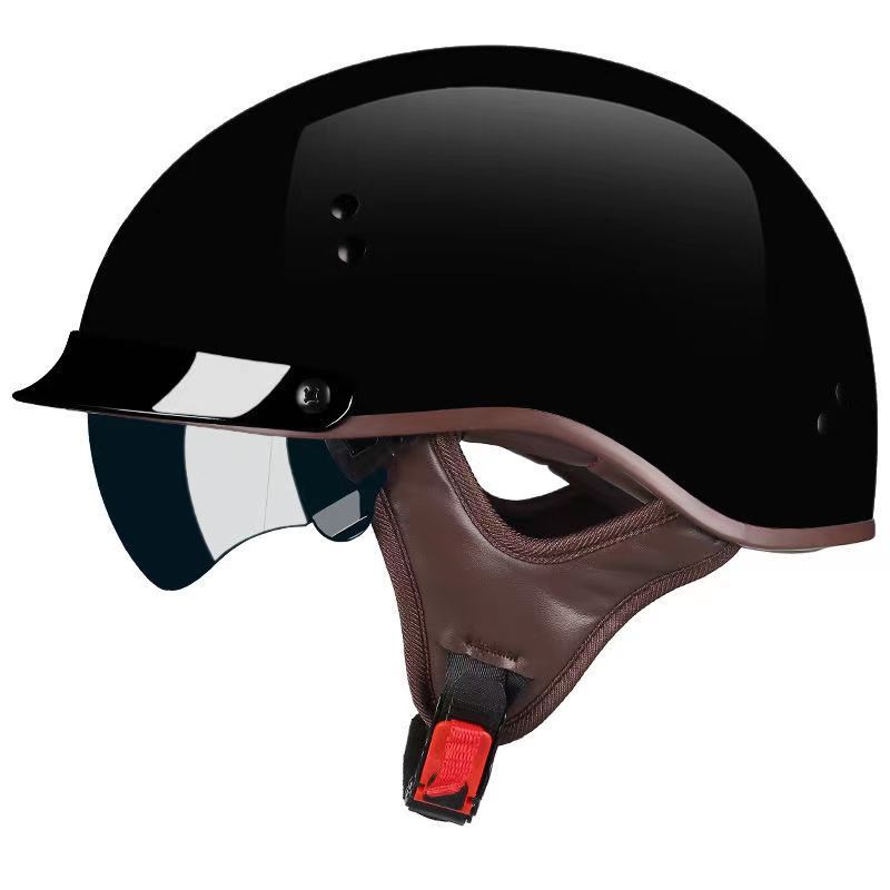 Motorcycle Helmet DOT Certification Vintage German Half Helmet Open Face Motorbike Scooter Casco Moto Helmet Men Casco Moto
