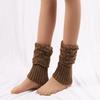 1 Pair Winter Women Cuffed Crochet Boot Cuffs Socks Knit Toppers Elastic Leg Warmers
