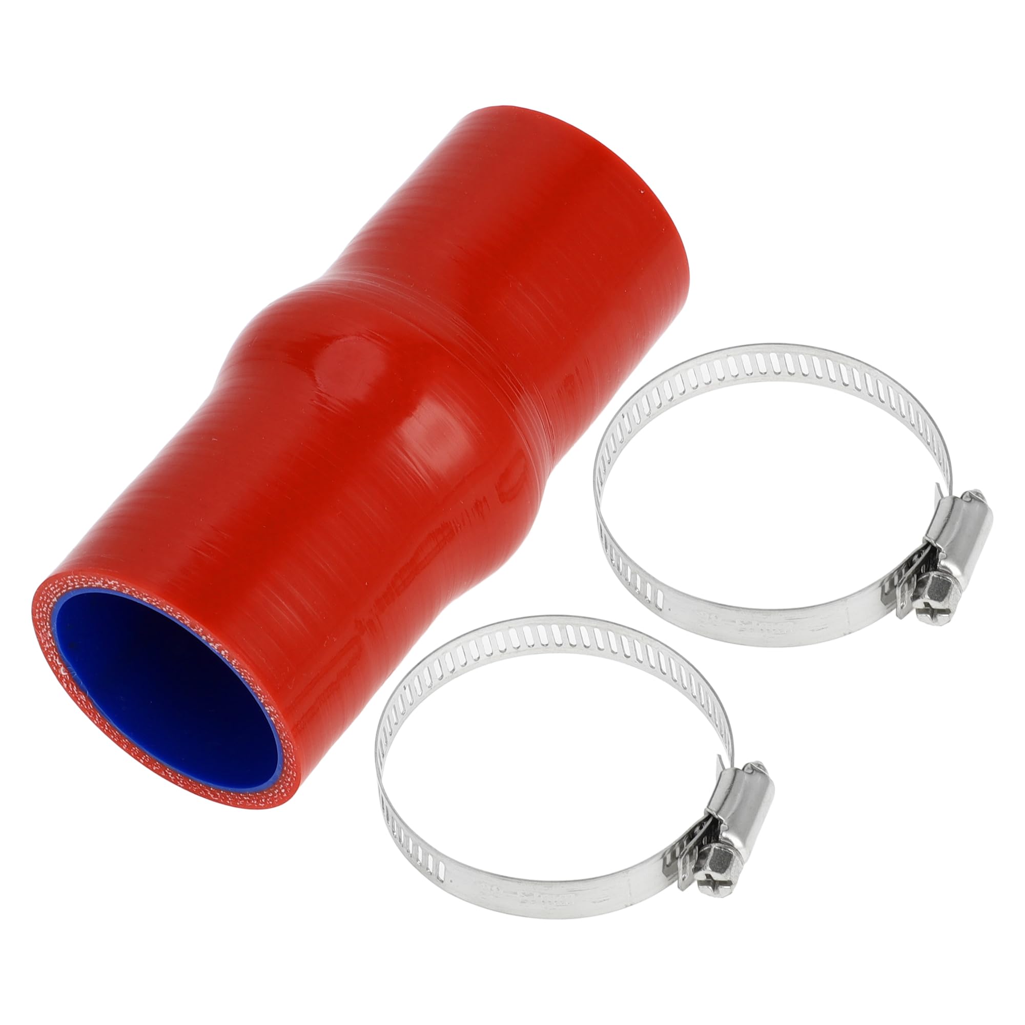 

X AUTOHAUX 1 Set Inner Diameter 45mm/1.77 Length 127mm/5.00 Blue Red Car Silicone Hose, Inner diameter 45mm червоний
