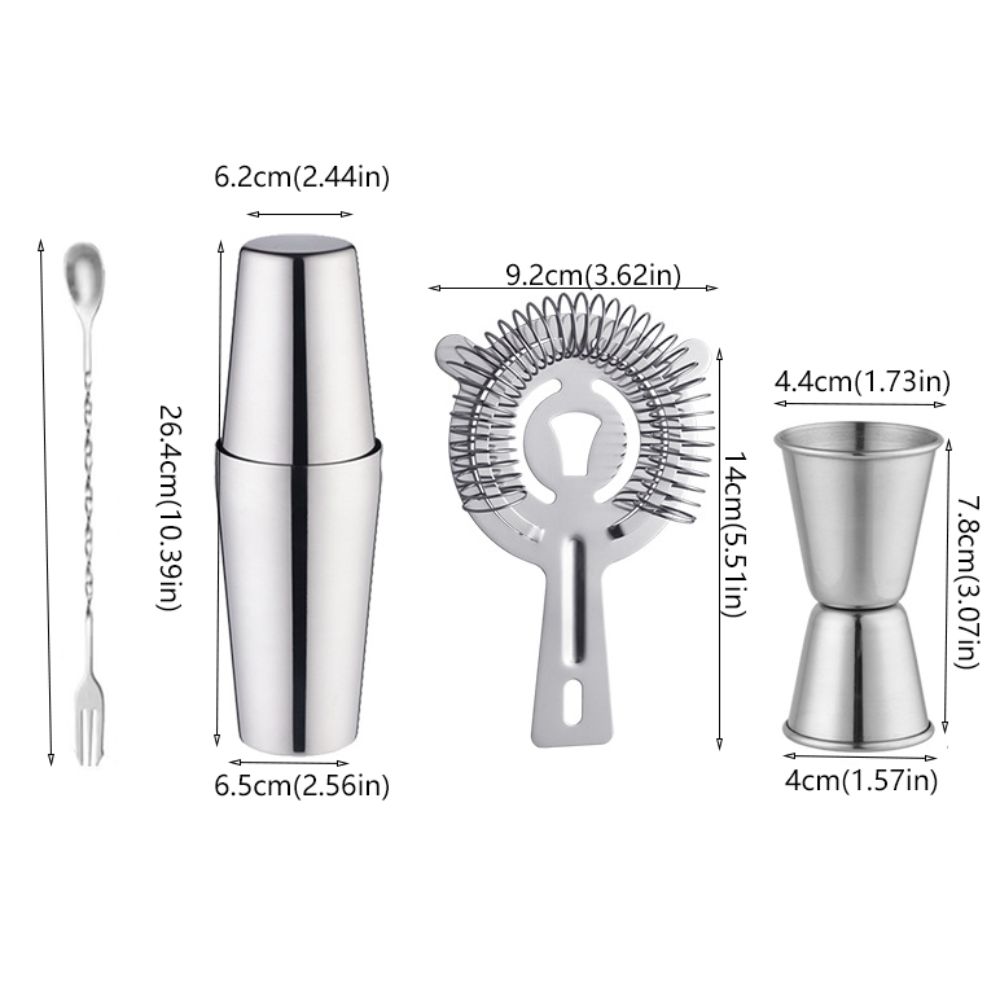 3/4Pcs 600/700ml Wine Mixer Professional Cocktail Mixer Set Bar Tool Bartender Kit  Wine