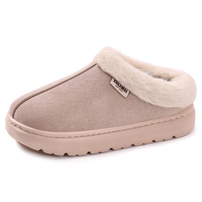 Womens Low Top Winter Snow Boots Warm Faux Fur Lined Slip On Ankle Booties Casual Outdoor Shoes