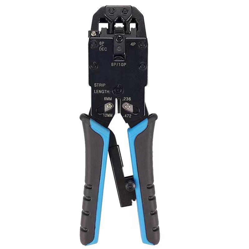 200R Multi-Functional 4-in-1 Network Crimping Tool with Force-Assisting Lever and Wire Stripping Pliers