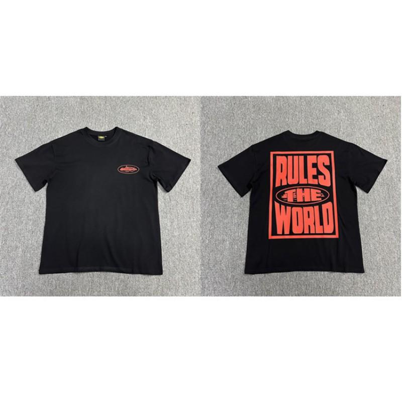 CORTEIZ Short Sleeve T-Shirt Men Women American Street Style Graphic Print 4 Styles Casual Teen Tee