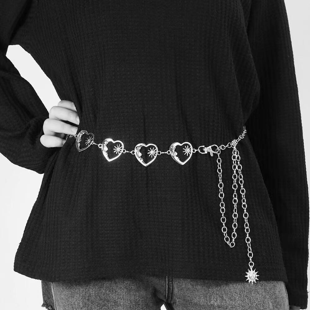 Kreuz-Atmosphäre Metall-Hüftkette: Trendiger scharfer Mädchenanhänger Modeaccessoire