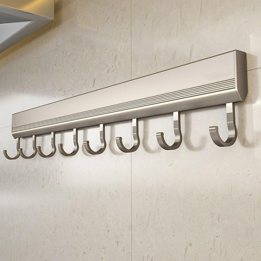 Wall Mounted Kitchen Storage Rack Aluminum Alloy Coat Hangers Quality Towel Hanger  Kitchen