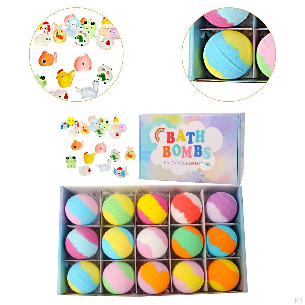 15Pcs Bath Balls for Kids with Surprise Inside Fun Accessory