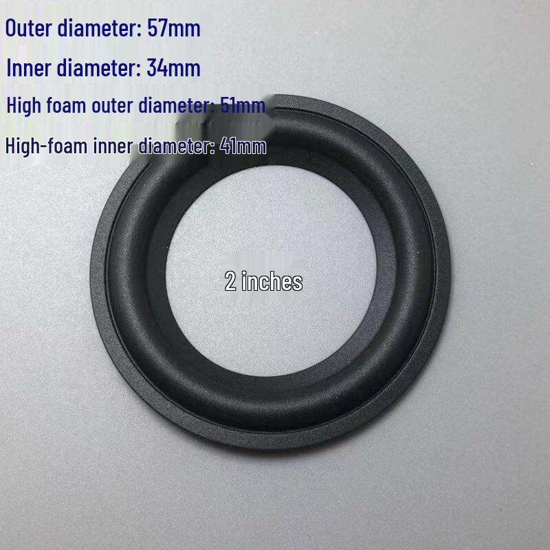 Rubber Edge Repair Ring for Speaker Horns - Available In Sizes 1.5 To 12 Inches