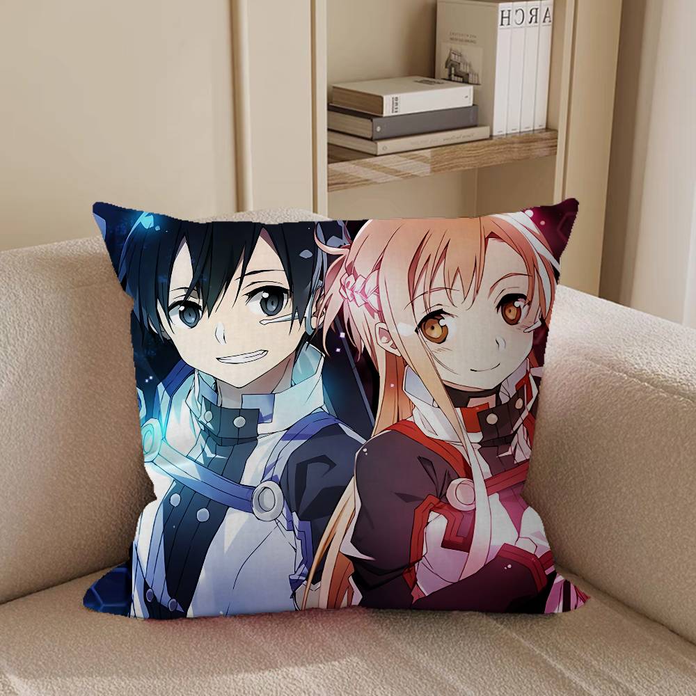 Sword Art O-Online Pillow Cover Sofa Cushion Cover Home Room Decoration Children Gift