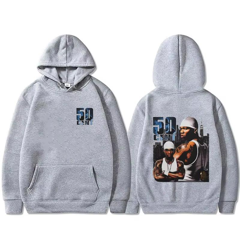 Rapper 50 Cent Curtis Graphic Hoodie Men's Casual Plus-size Hip-hop Sweatshirt Comfortable Hoodie