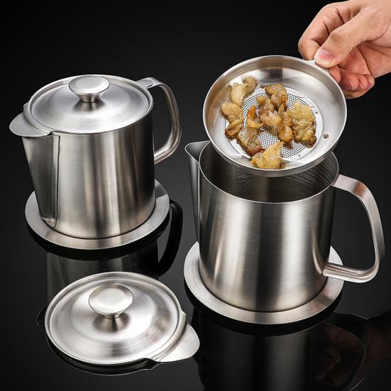 

Практичная емкость для хранения масла из нержавеющей стали, компактная термостойкость