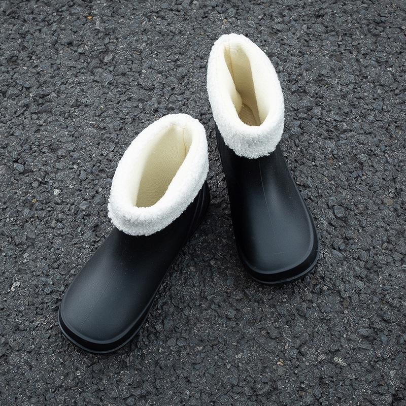 2024 Women's Waterproof Fashion Rain Boots - Wear-Resistant & Warm